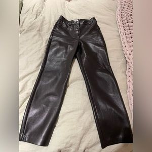 Aritzia Wilfred leather pants, size 4, worn once